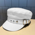 Vintage Beret Cap Retro Military Three Star Hat