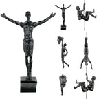 6pcs/set Rock Climbing Resin Wall Hanging Decoration Sculpture Ornaments