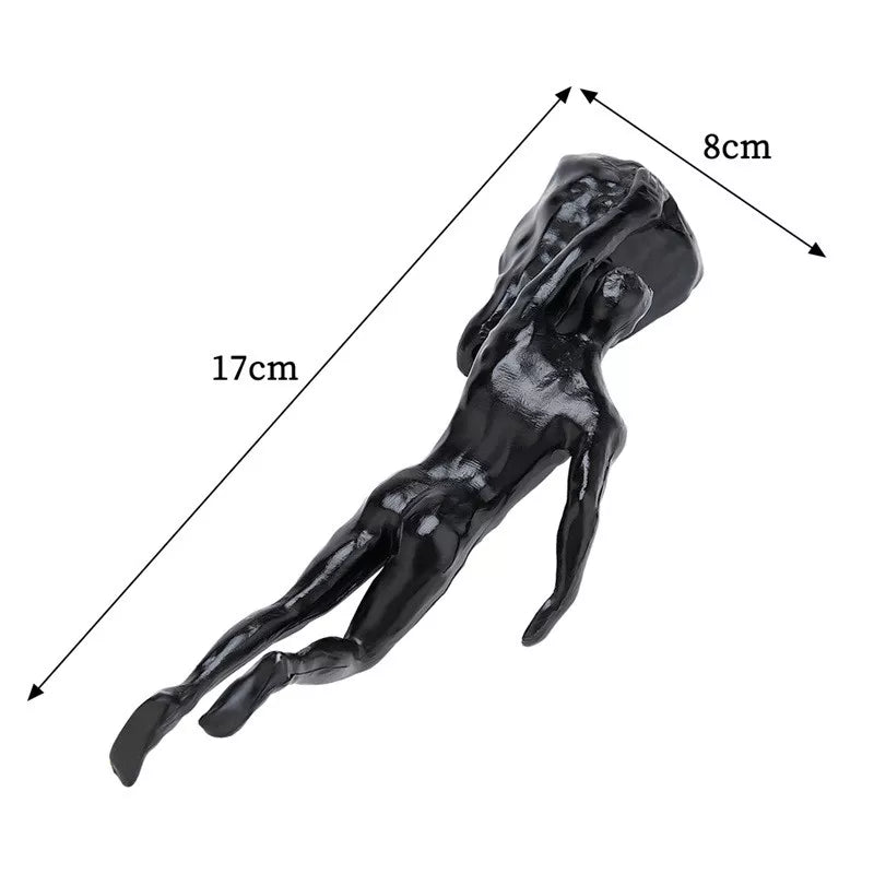 6pcs/set Rock Climbing Resin Wall Hanging Decoration Sculpture Ornaments