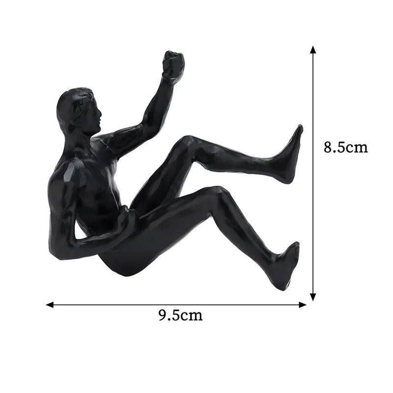 6pcs/set Rock Climbing Resin Wall Hanging Decoration Sculpture Ornaments