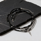 Rock Punk Multi-Layer Leather Necklace With Pendant