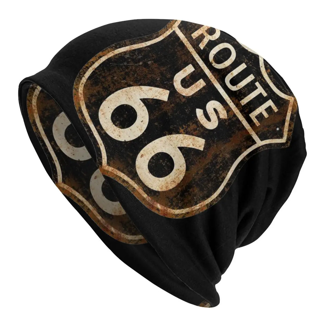 Route 66 America Road Vintage Beanie Skullies Hats
