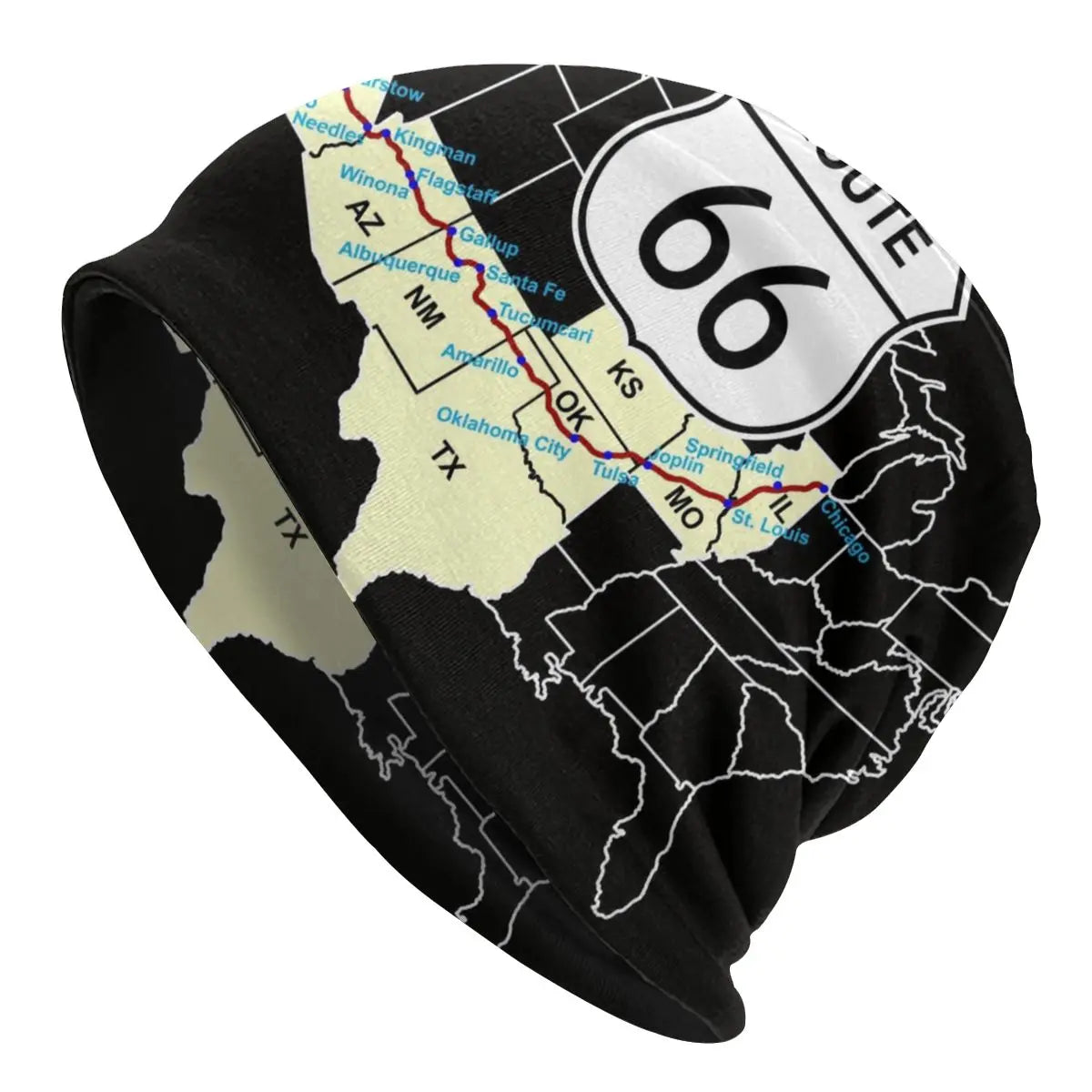 Route 66 America Road Vintage Beanie Skullies Hats