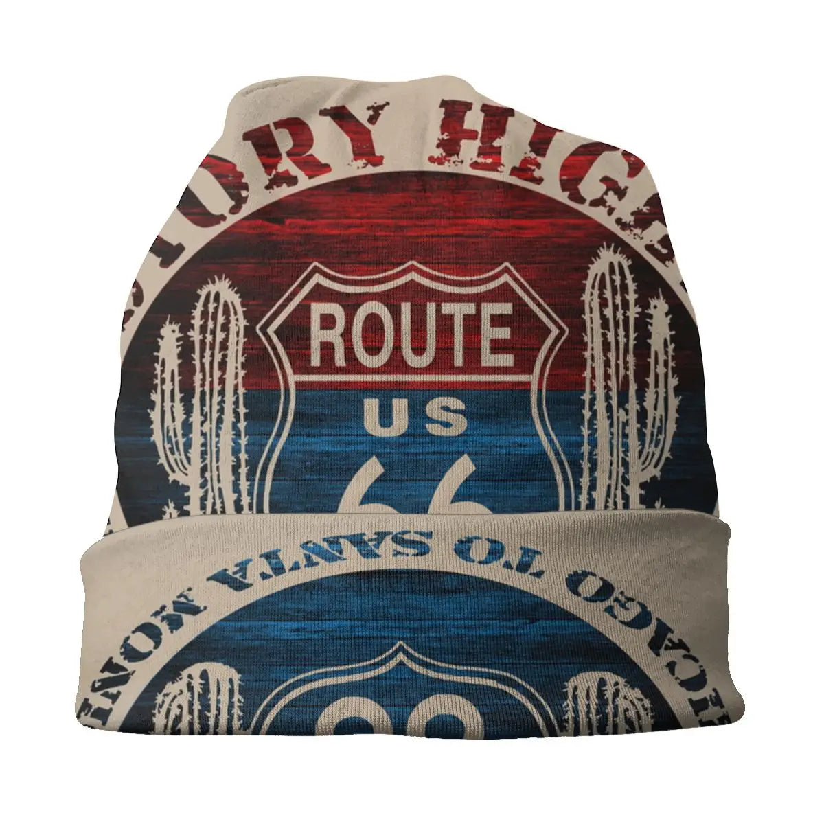 Route 66 America Road Vintage Beanie Skullies Hats