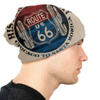 Route 66 America Road Vintage Beanie Skullies Hats