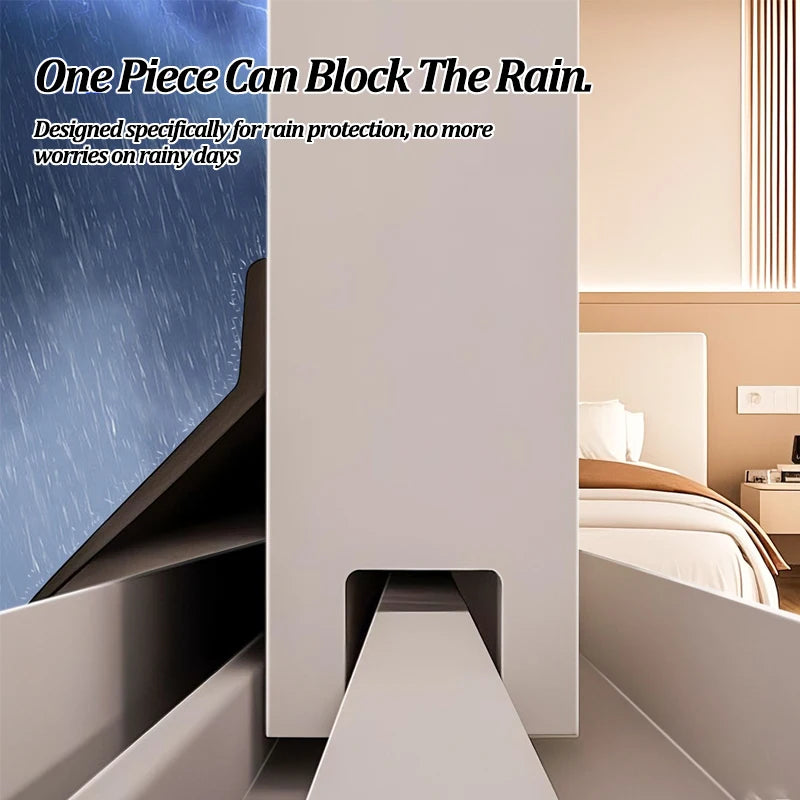 Door Weatherstrip Rain Guard | Water Deflector Flashing Shield For Glass Windows Balcony Sliding Doors 1m