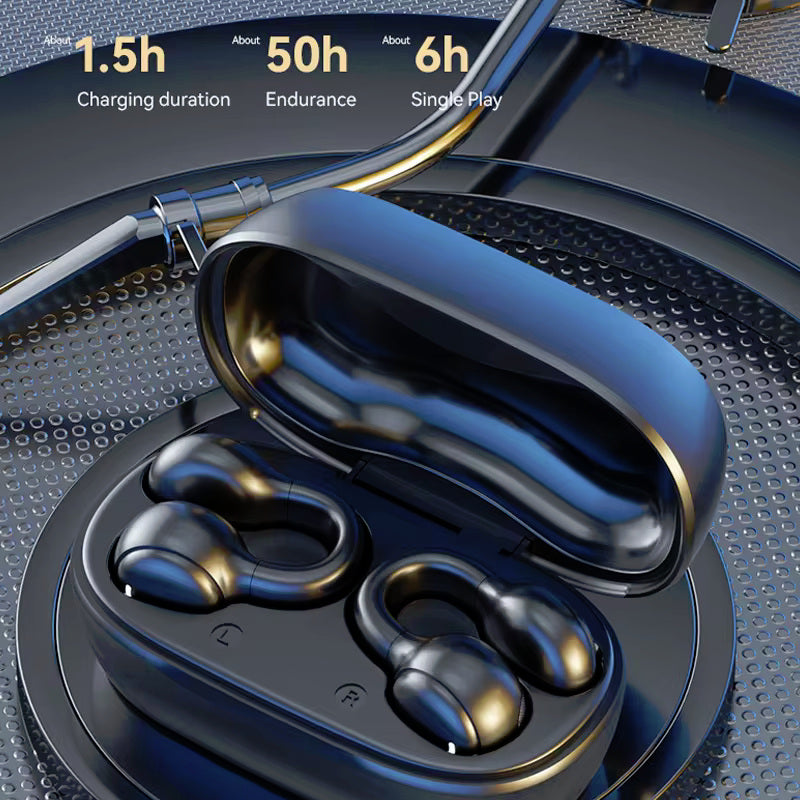 Earbuds Clip-On Bone Conduction Wireless Bluetooth Earclip Headset M47