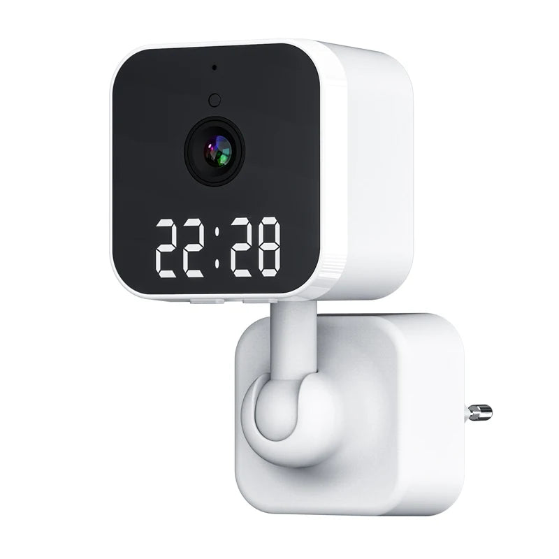 Camera Home Security Clock Electric Plug Video WiFi Two-Way Audio CCTV