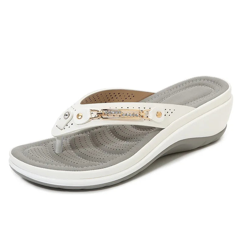 Summer Wedges Beach Slides Platform Flip Flops Women's Sandals