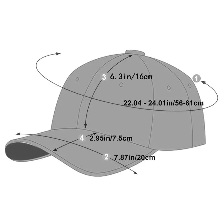 Unisex Baseball Cap Letter Printing Snapback Adjustable Casual Hat