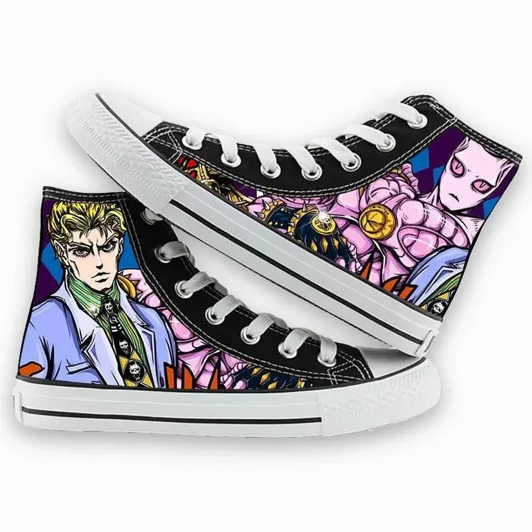 High-Top Anime 3D Cartoon Print Unisex Streetwear Canvas Sneakers