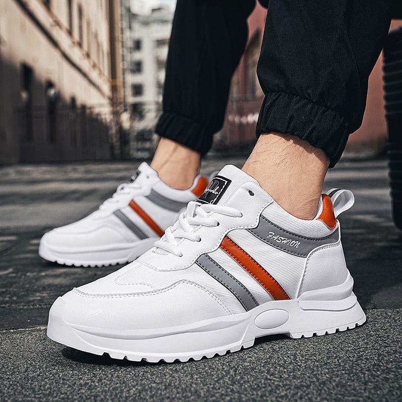 Elevator Platform Height Boosting Sports Sneakers - Lift Height 6cm Stand Tall