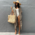 Beach Wrap Bikini Swimwear Cover Up Kimono-Style Resort Wear Sarong