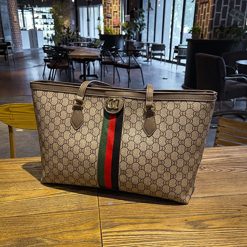 Designer Busy Mum Tote Handbag Large-Capacity High-End Texture