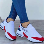 Slip-on Sneakers Breathable Walking Wedges Slides