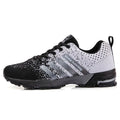 Sports Sneakers Stripes Gradient Pattern Breathable Running Shoes