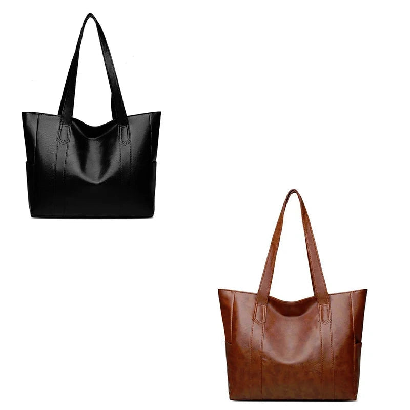 Vintage Large Capacity Classic Tote Handbag Retro Shoulder Bag