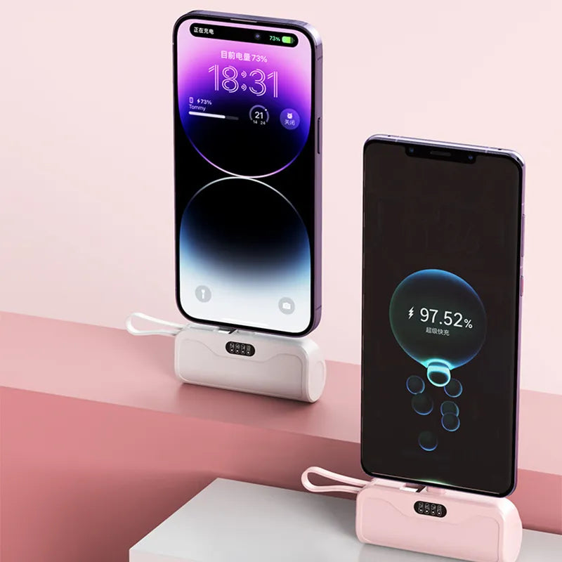 Fast Charger Mini Power Bank Mobile Phone Pocket Battery