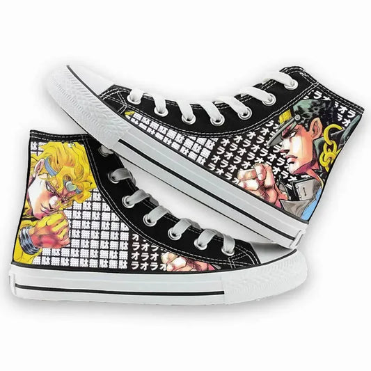 High-Top Anime 3D Cartoon Print Unisex Streetwear Canvas Sneakers