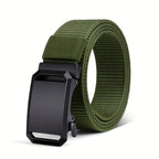 Canvas Belt Automatic Buckle For Cargo Pants Jeans Tactical Tradies Shorts Workwear