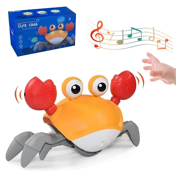 Dancing Crab Toy for Toddlers Babies Infant with Sounds & Music LED Musical Interactive Toys