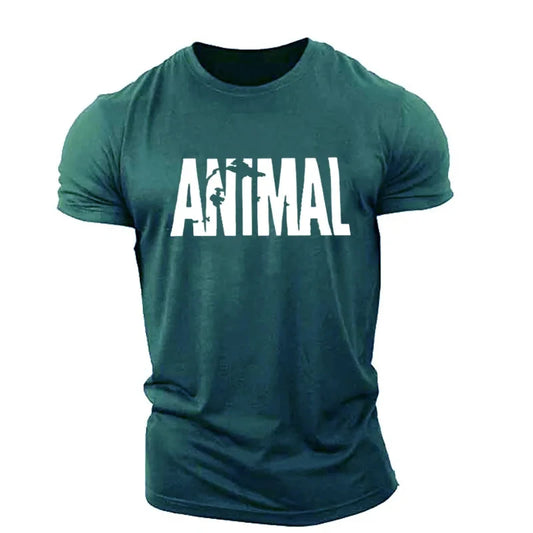 Animal Letters T-shirt Short Sleeve O-Neck Sportswear Funny Tee Oversized Plus Sizes-Keep Melbourne Marvellous Official Store