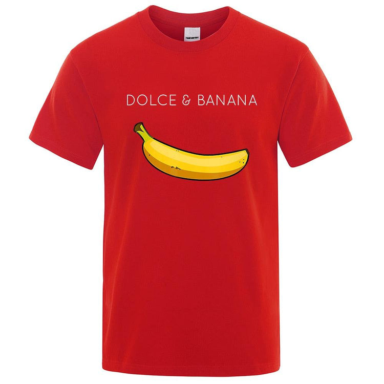 Funny "Dolce & Banana" T-shirt Summer Gifts Fashion Top