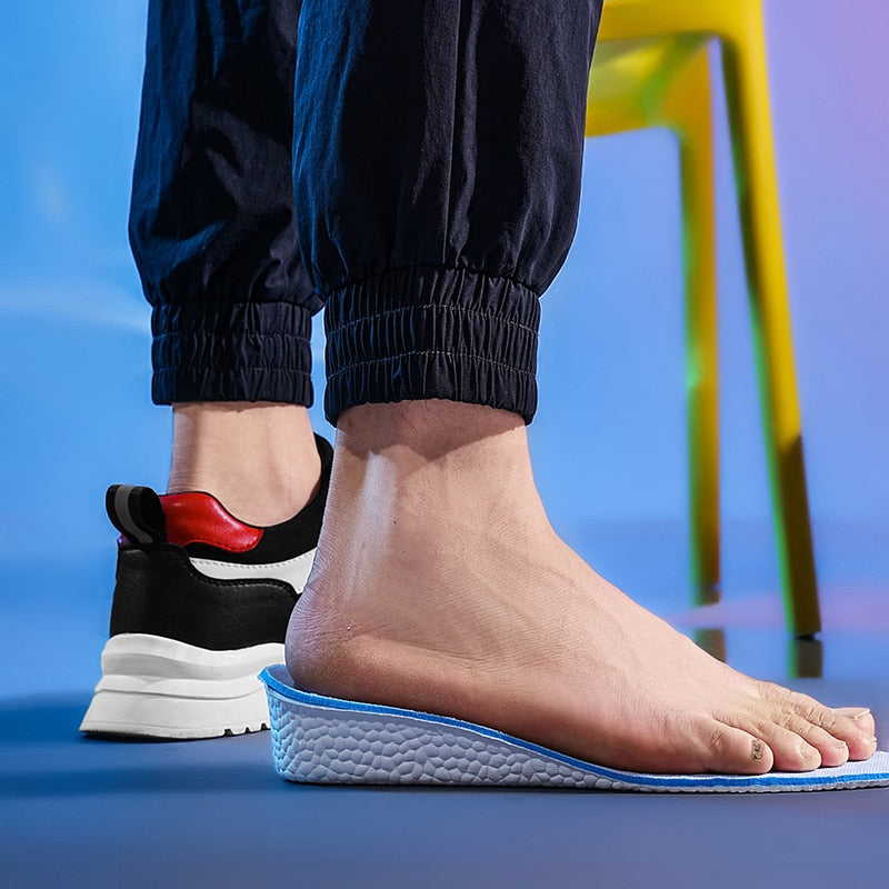 Elevator Platform Height Boosting Sports Sneakers - Lift Height 6cm Stand Tall