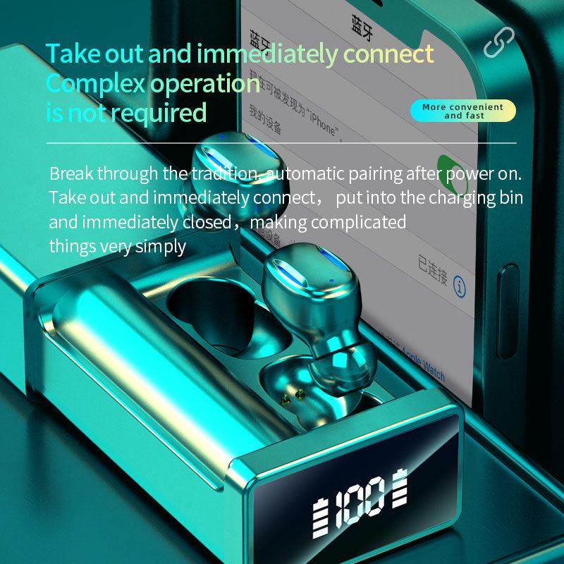 Wireless Earphones With Pop-Out Magnetic Charging Case v5.3 Earbuds Headset Headphones