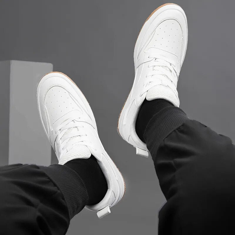 Platform Sneakers Boost Height 8cm Elevator Shoes