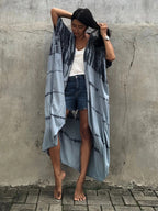 Beach Wrap Bikini Swimwear Cover Up Kimono-Style Resort Wear Sarong