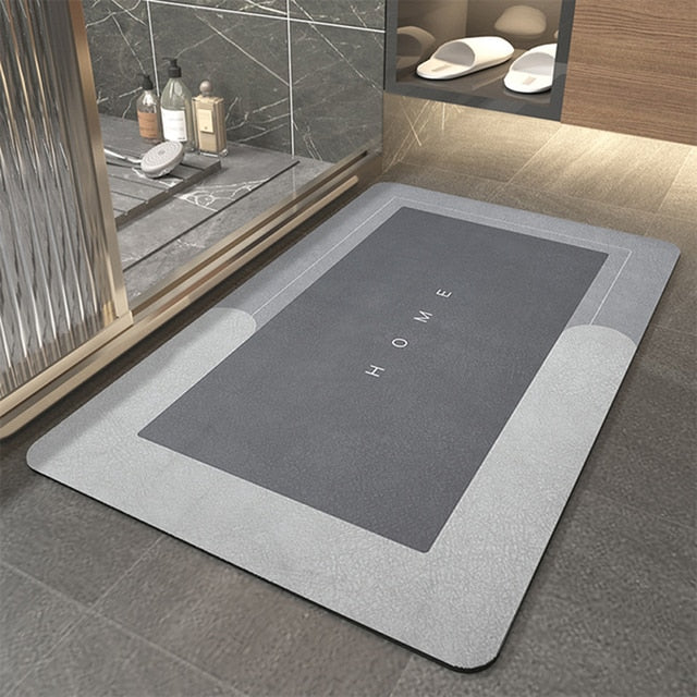 Super Absorbent Bath Mat Quick Drying Non Slip Magic Bathroom Kitchen Floor Rug