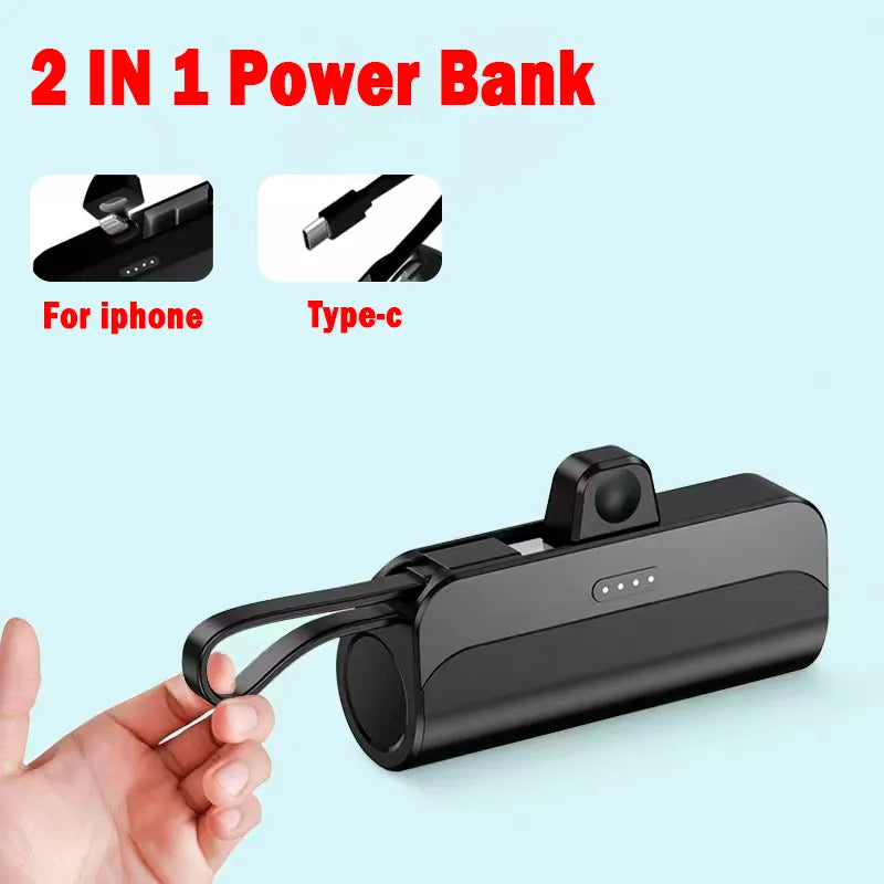 Fast Charger Mini Power Bank Mobile Phone Portable Pocket Battery