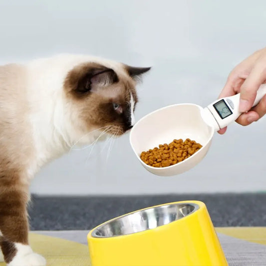 Pet Food Measuring Scales Digital Weighing Scoop For Cats & Dogs Pets