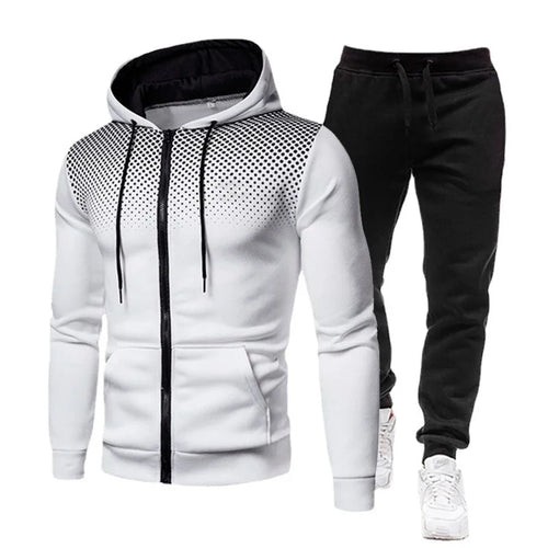 2pcs Tracksuit Pants & Hoodie Set Workout Gym Activewear