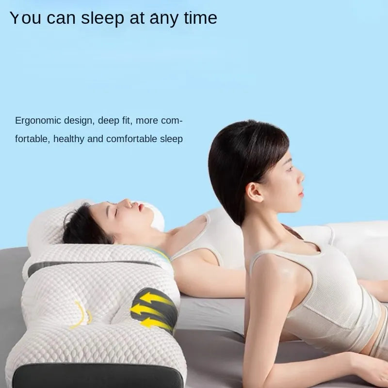 3D Neck Spa Pillow Ergonomic Pain Relief Sleeping Massage Support