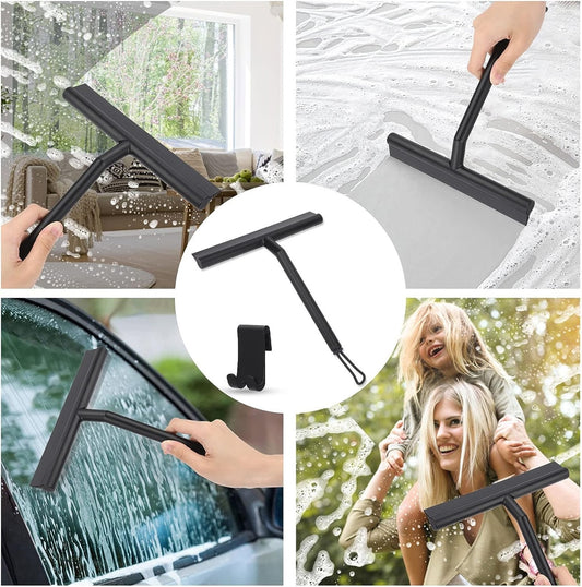 Shower Squeegee Glass Cleaner Wiper Bathroom Hand Cleaning Mirror Rubber Tool