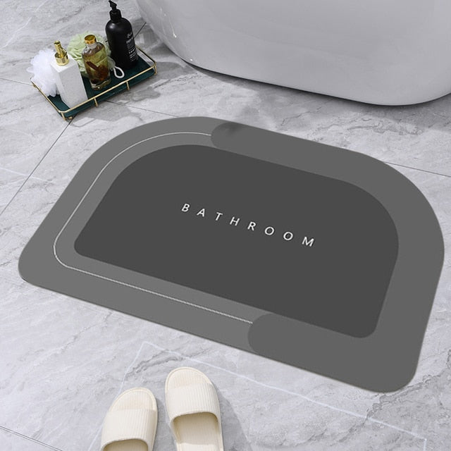 Super Absorbent Bath Mat Quick Drying Non Slip Magic Bathroom Kitchen Floor Rug