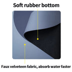 Super Absorbent Bath Mat Quick Drying Non Slip Magic Bathroom Kitchen Floor Rug