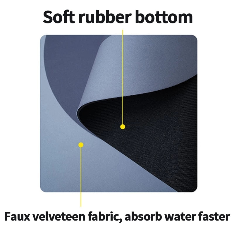 Super Absorbent Bath Mat Quick Drying Non Slip Magic Bathroom Kitchen Floor Rug