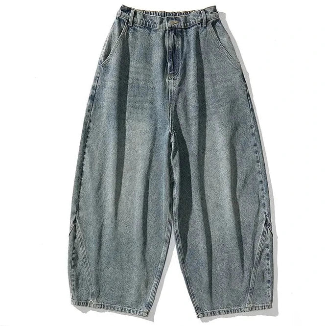 Wide Baggy Denim Jeans Barrel Leg Oversized