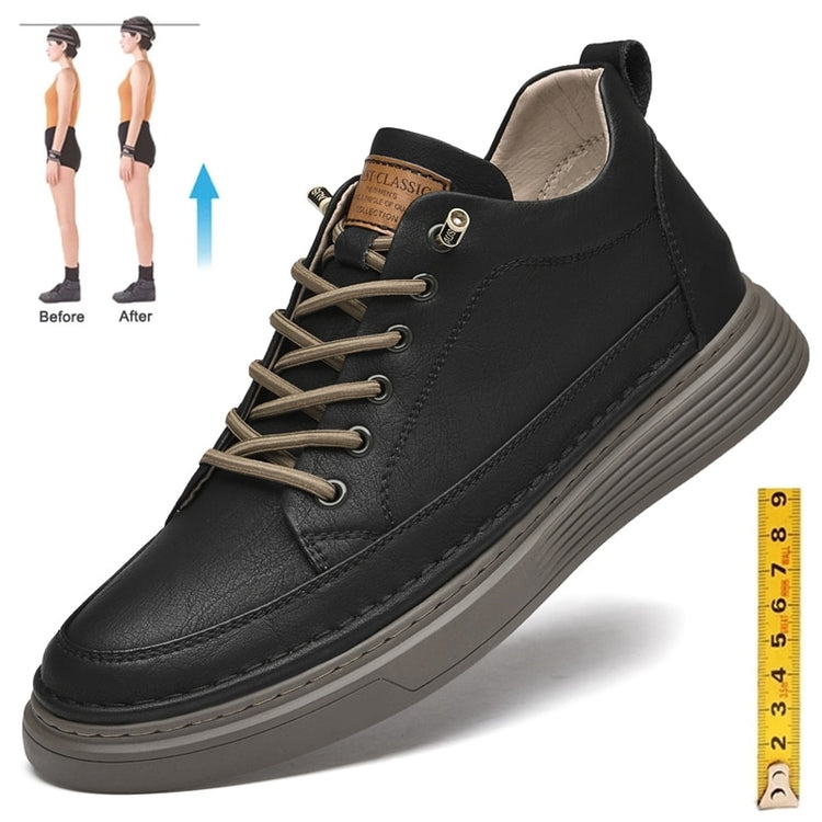 Elevator 6cm Height-Boosting Genuine-Leather Heightening Tall Shoes