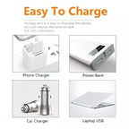 Outdoor USB Rechargeable LED Lamp Bulbs 1-6pcs Emergency Lights Portable Hook-Up Lanterns Night BBQ Camping Fishing