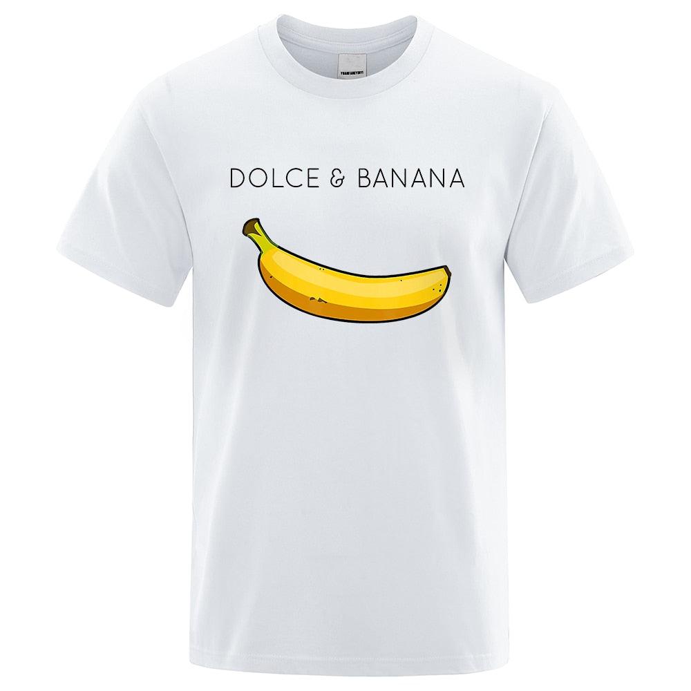 Funny "Dolce & Banana" T-shirt Summer Gifts Fashion Top