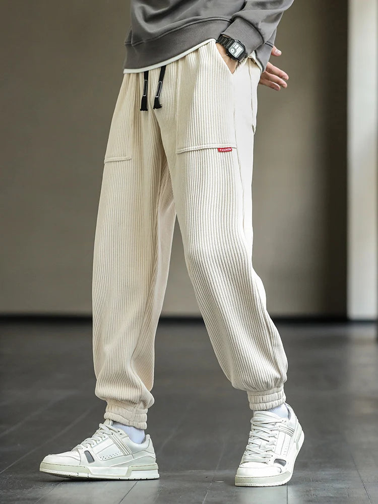 Baggy Corduroy Retro Streetwear Loose Harem Pants Plus Sizes