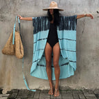 Beach Wrap Bikini Swimwear Cover Up Kimono-Style Resort Wear Sarong