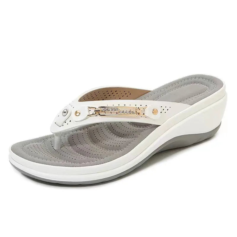 Summer Wedges Beach Slides Platform Flip Flops Women's Sandals