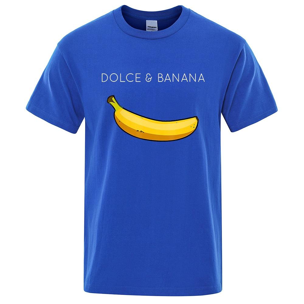 Funny "Dolce & Banana" T-shirt Summer Gifts Fashion Top