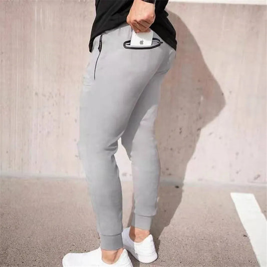 Tracksuit Pencil Trendy Slim Pants With Phone Pocket Gym Sports Streetwear