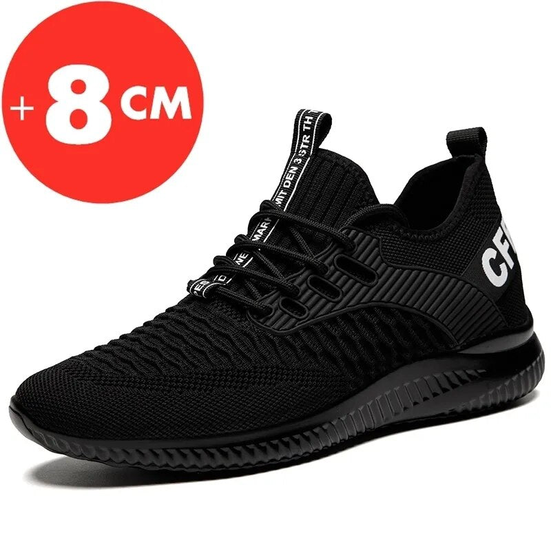 Elevator AirMesh Sport Tall Sneakers New Fashion Height-Increasing Shoes - Instantly Boost Height 8cm